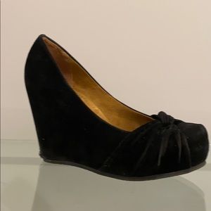 Slip On Platform High Heel Wedge Pump Shoes